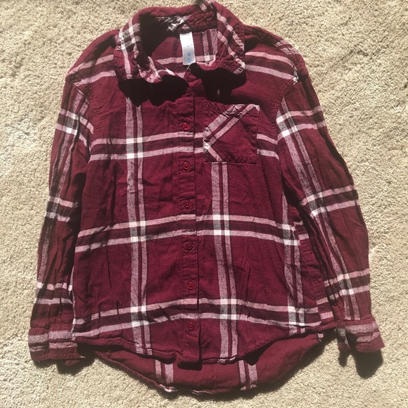 🌻5/10$!!! EUC Back to School Plaid Girl’s Button Down Shirt - Picture 1 of 6